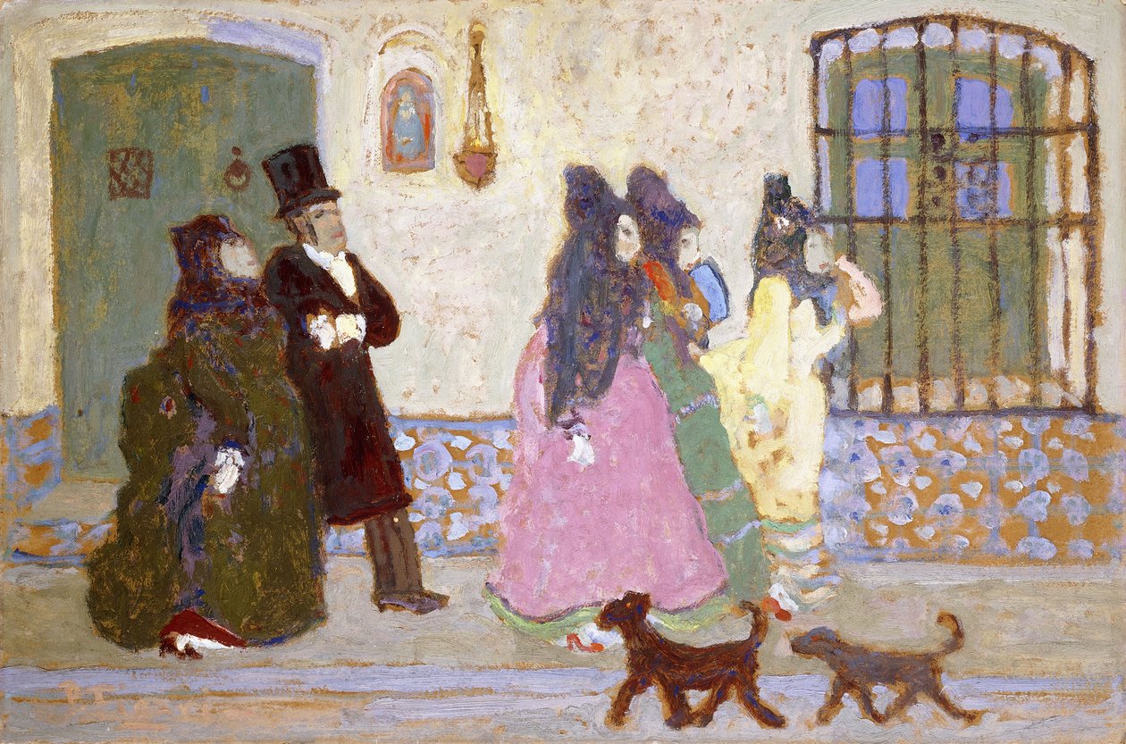 Sétálni megy; De Paseo alkotó: Pedro Figari