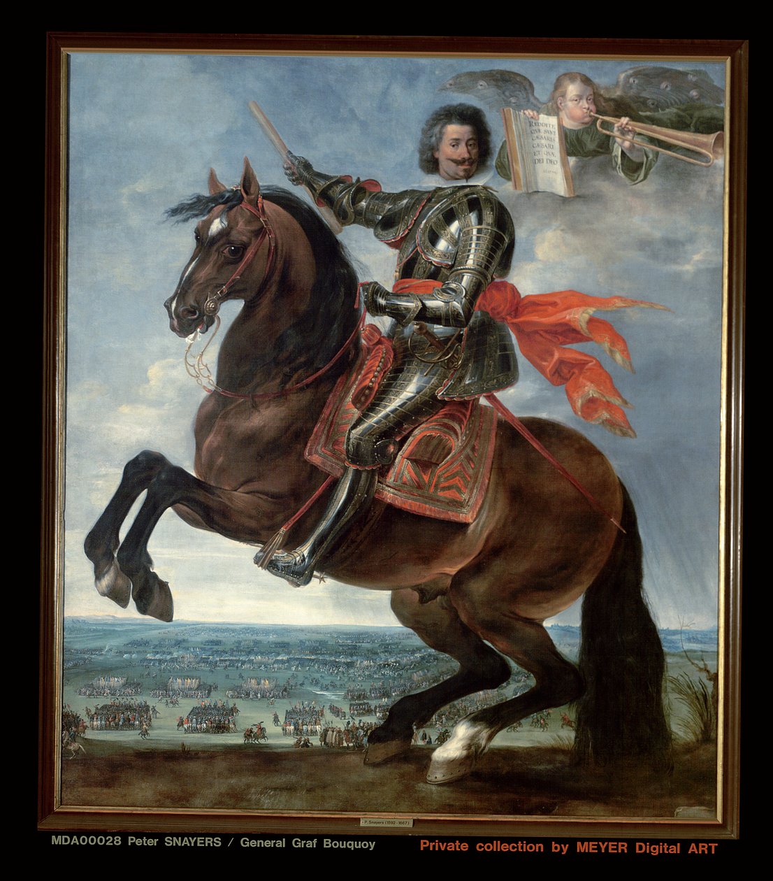 Graf Bouquoy tábornok portréja alkotó: Peeter Snayers