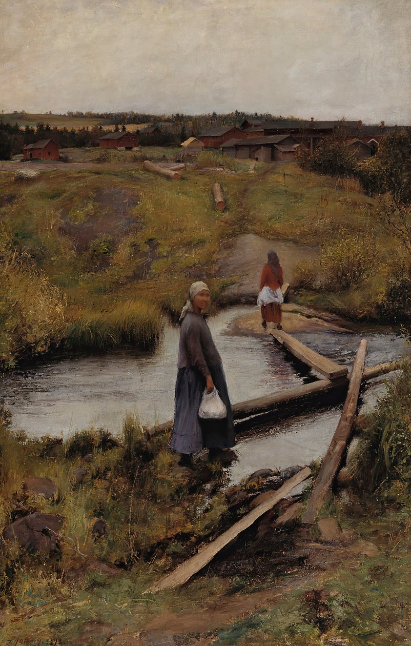 The Short Cut, 1892. alkotó: Pekka Halonen