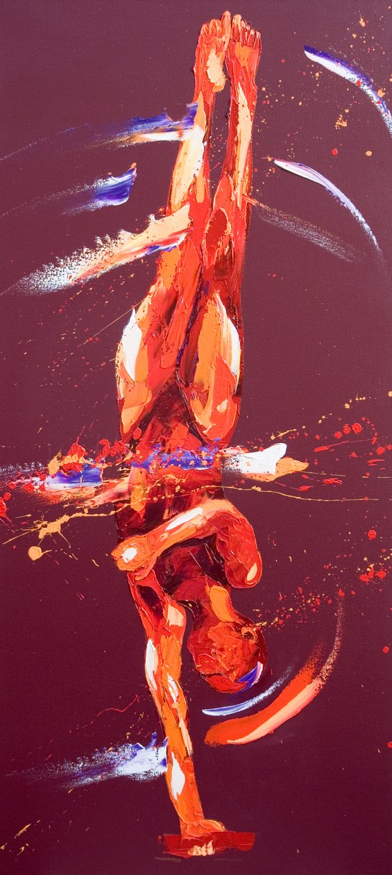 Gymnast Six, 2011 (olaj, vászon) alkotó: Penny Warden