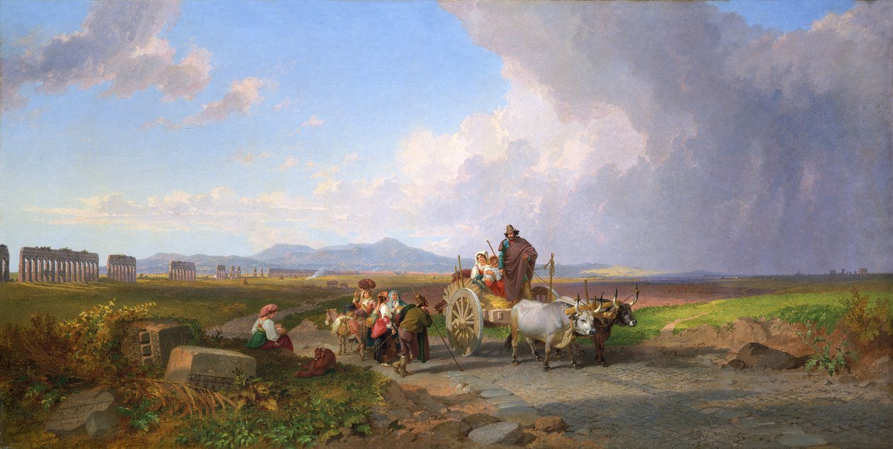 „Jelenet a római Campagna-ban”, 1865 alkotó: Penry Williams