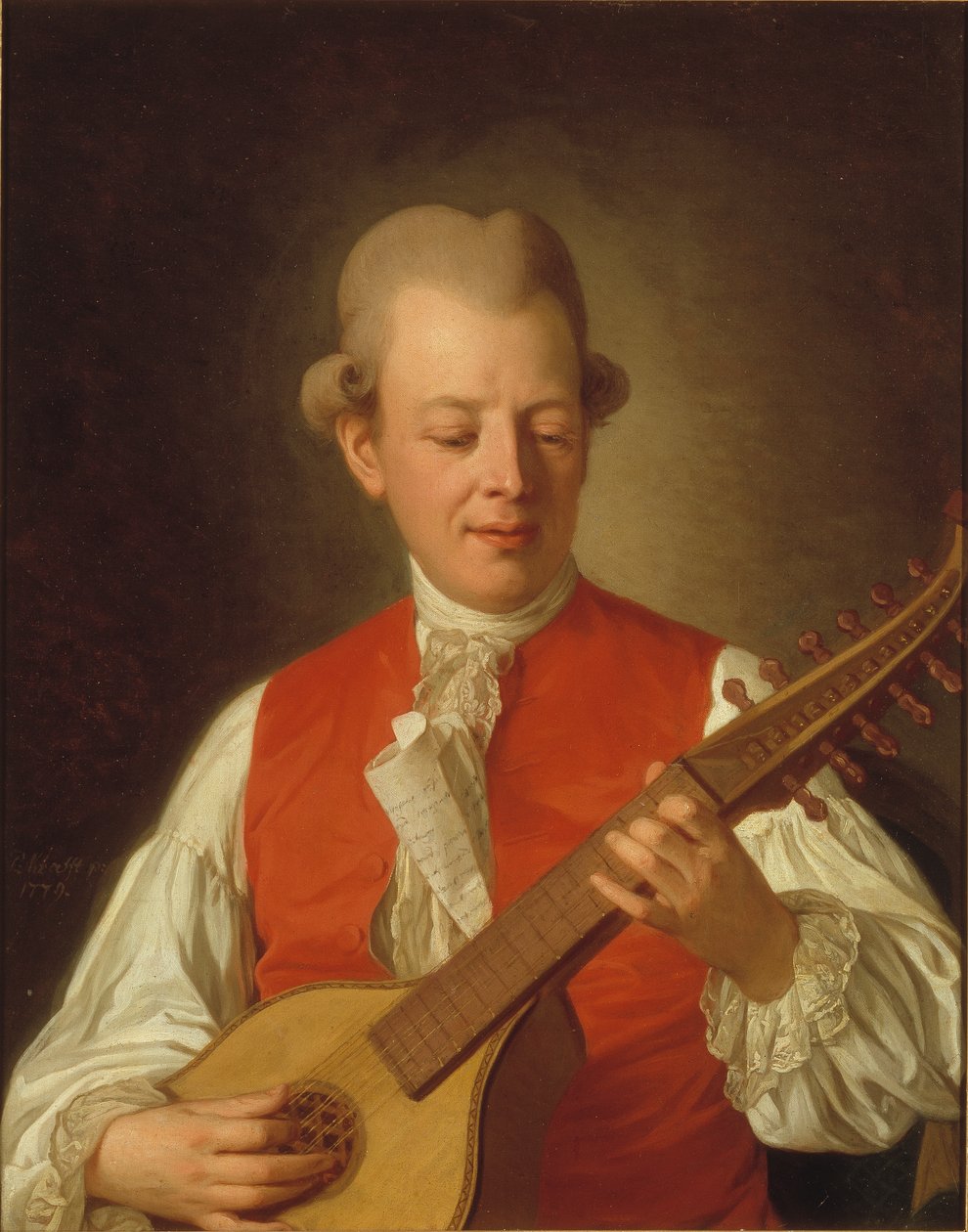 Carl Mikael Bellman (1740-95) költő portréja, 1779 alkotó: Per Krafft