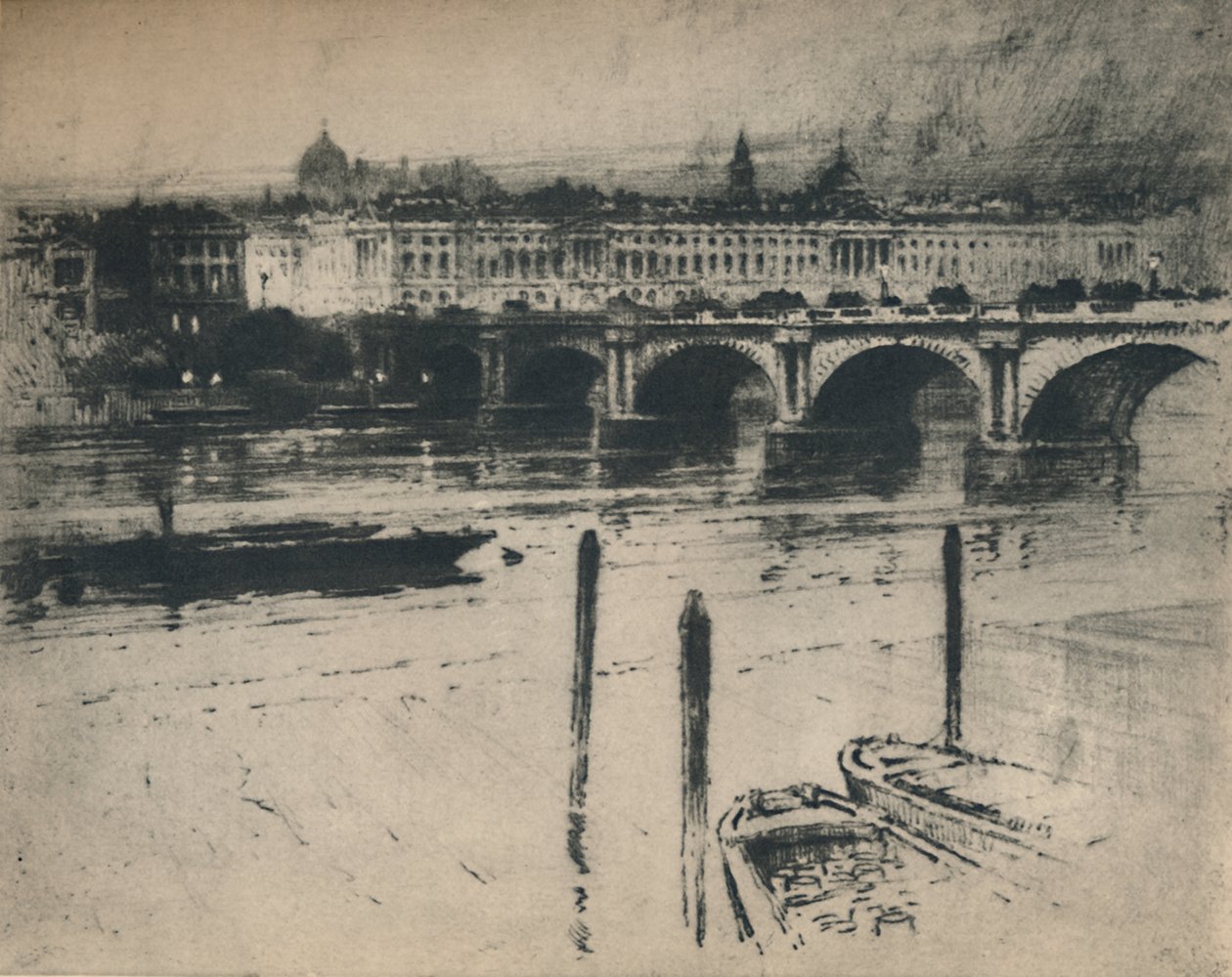 Waterloo híd, 1927. alkotó: Percy Robertson