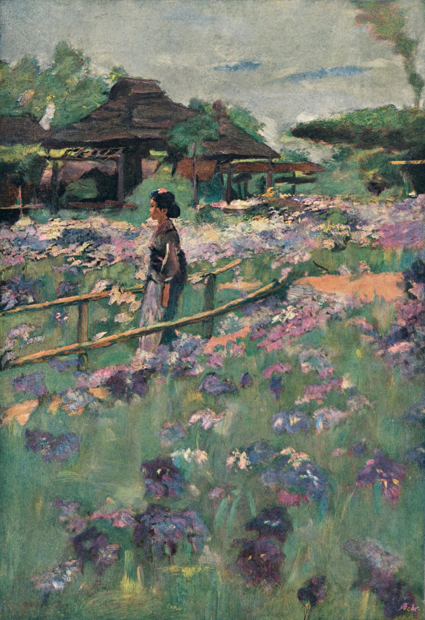 Egy japán témájú festmény, 1898 alkotó: Percy Sturdee