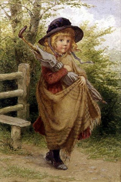 Esernyős lány alkotó: Percy Tarrant