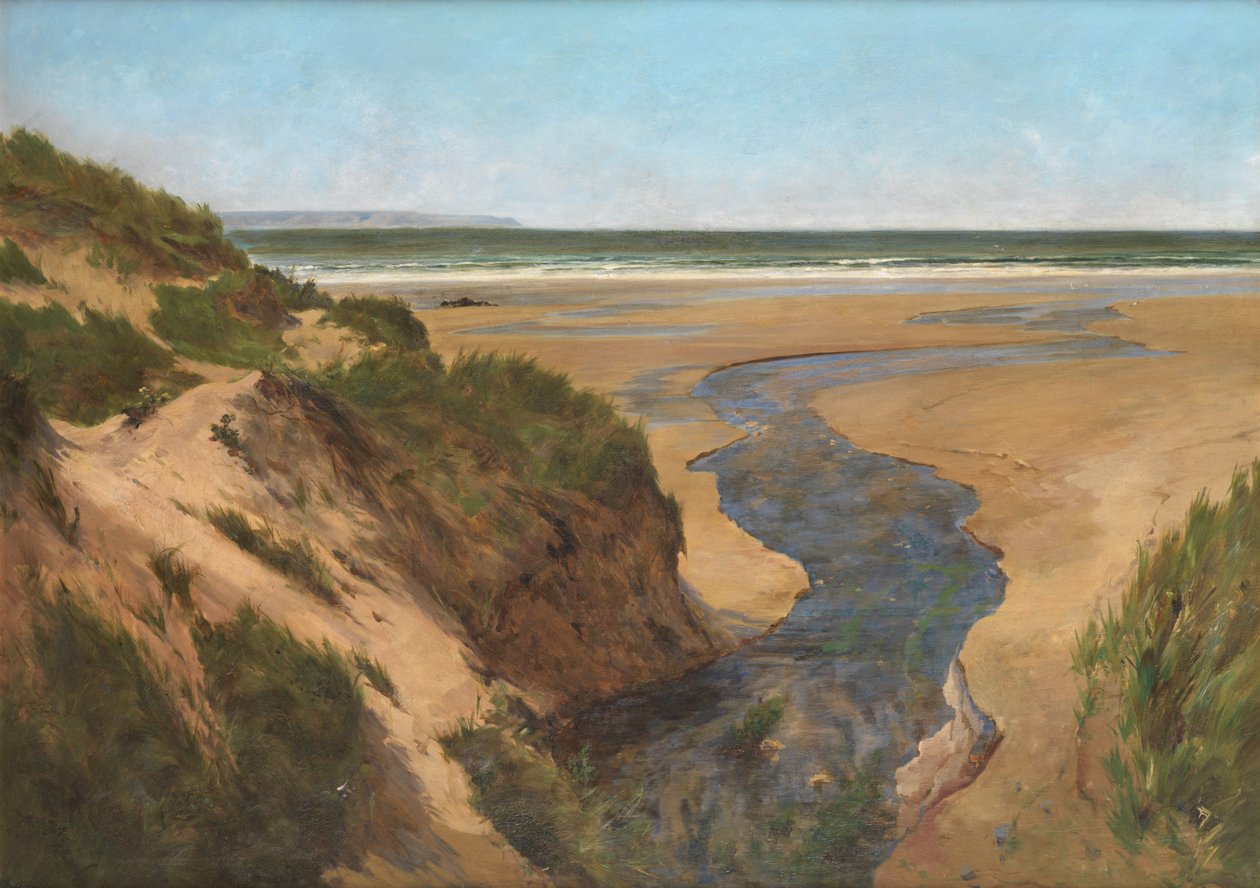 Croyde Sands, Summertime (olaj, vászon) alkotó: Peregrine Mulvogue Feeney
