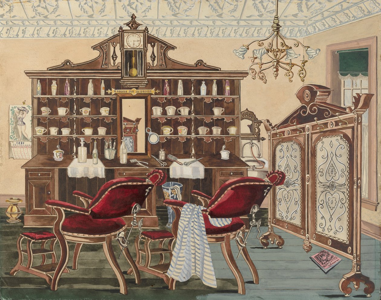 Fodrászat, 19351942. alkotó: Perkins Harnly
