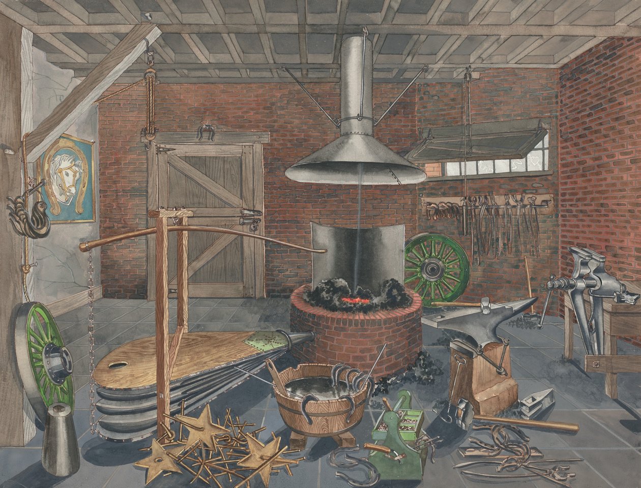 Kovácsműhely, 19351942. alkotó: Perkins Harnly