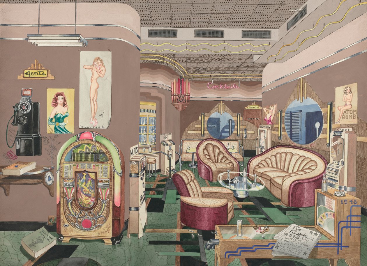Koktélszalon, 1946, 19351942. alkotó: Perkins Harnly