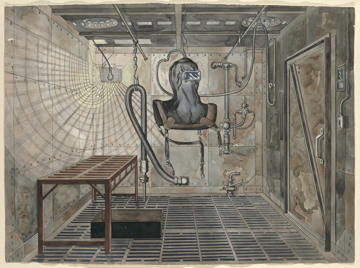 Belső homokfúvó kamra, 1935 alkotó: Perkins Harnly