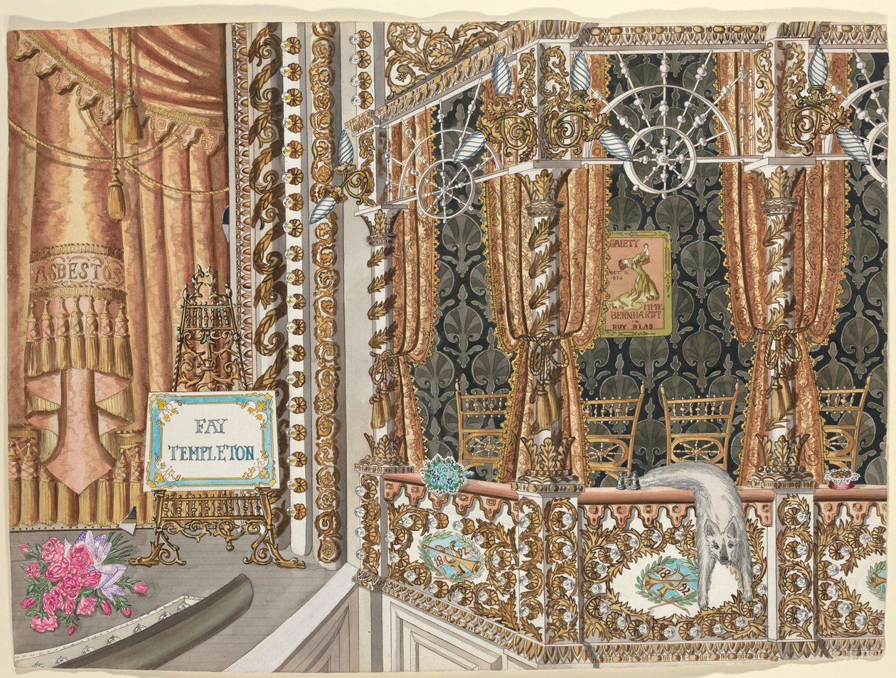 Theatre Box, 1892   1237033   hu       hungarian Successfully Translated  Original: Armed goblins, illustration from the Taishokkan (ink & colour on paper) Translat: Armed goblins, illustration from the 
