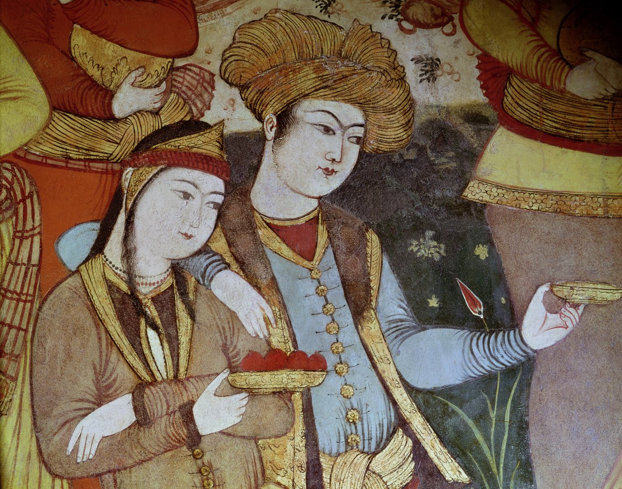 Nemesek I. Abbas sah udvarában (1588-1629) (részlet) alkotó: Persian School