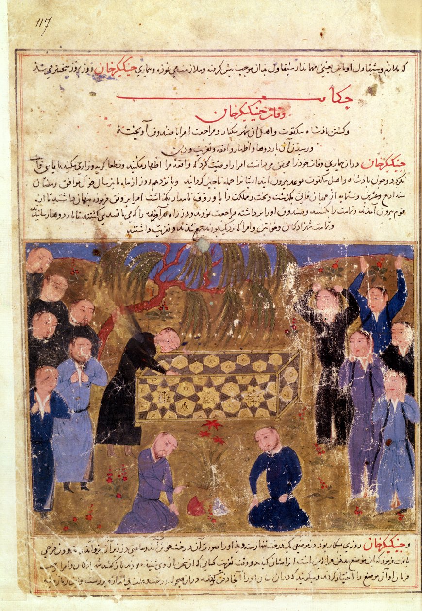 Dzsingisz kán temetése, 1430 körül alkotó: Persian School
