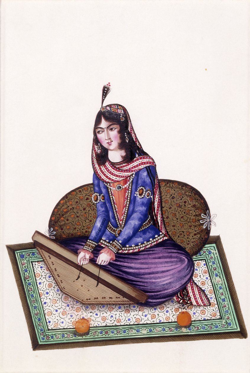 Zenész portréja, 19. század alkotó: Persian School