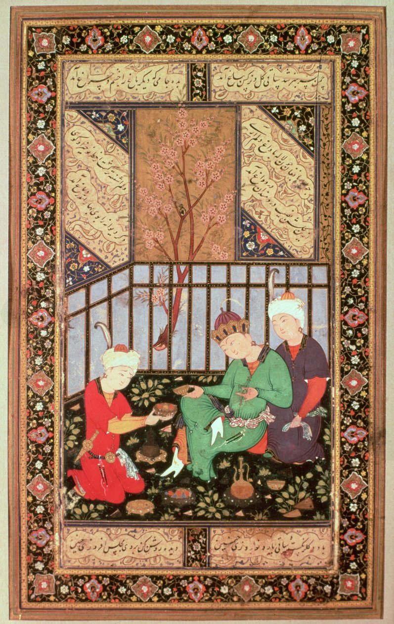Teaceremónia, 1560-70 alkotó: Persian School