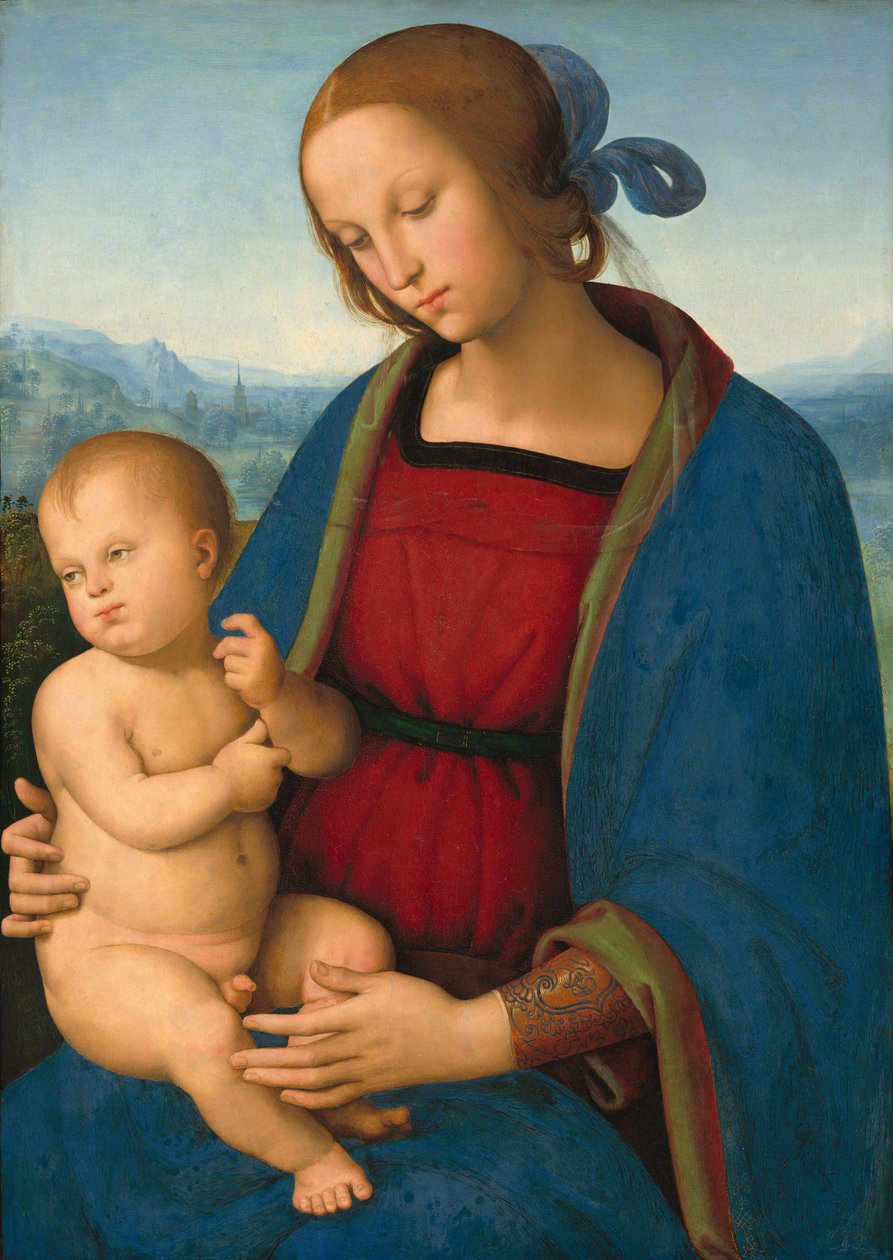 Madonna és gyermeke, c. 1500. alkotó: Perugino