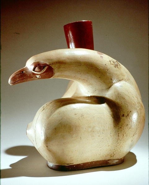 Madár edény, Mochica (cserép) alkotó: Peruvian School