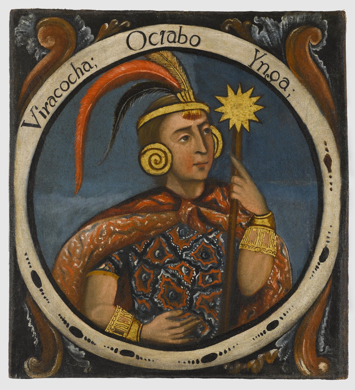 Viracocha, nyolcadik inka királyok, 18. század közepe alkotó: Peruvian School