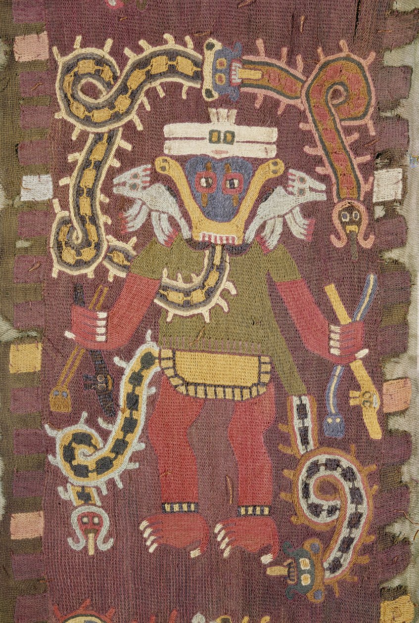 Gyapjú mitológiai alak, Paracas törzs (textil) alkotó: Peruvian School