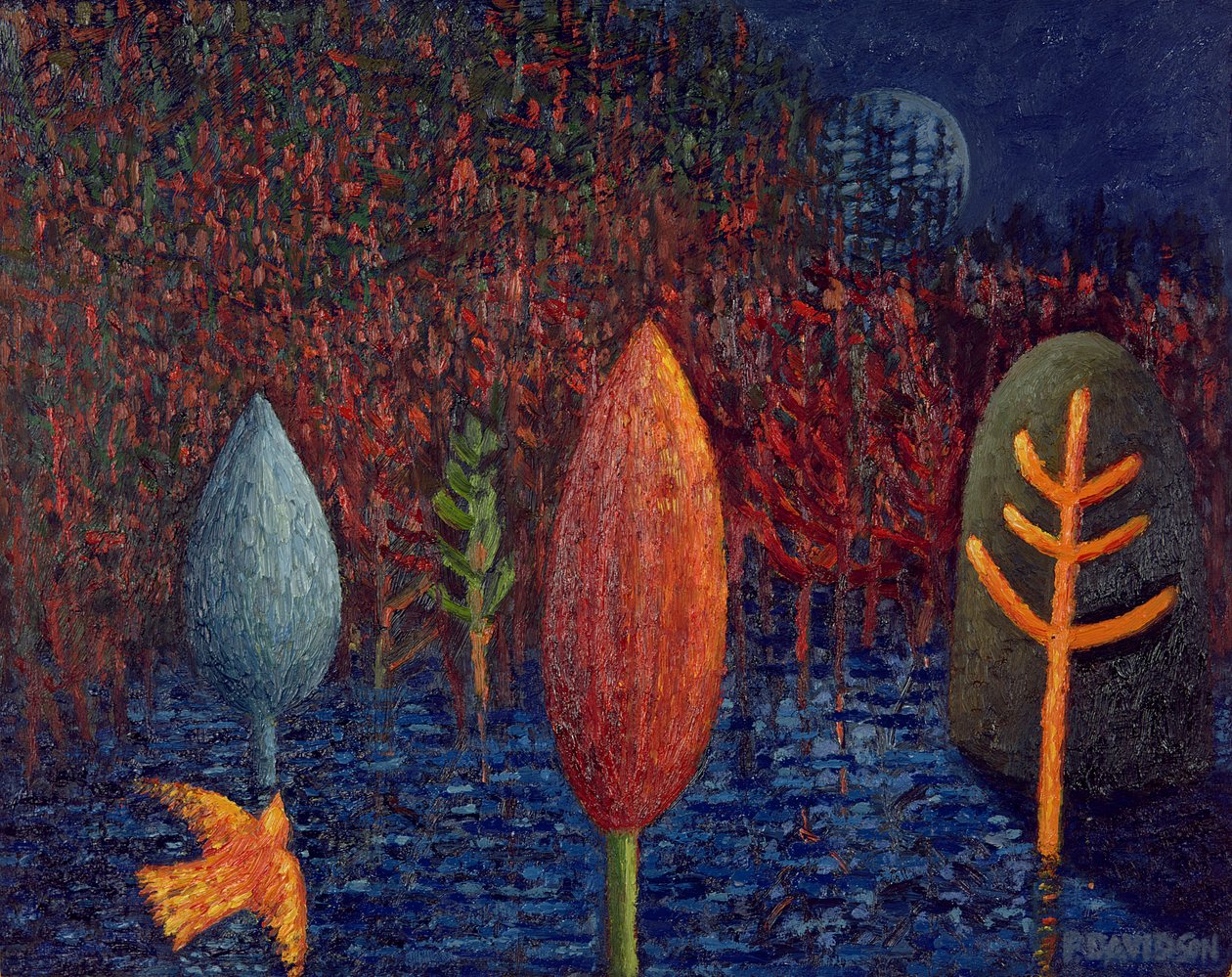 A lagúna szélén, 1997 (olaj, papír) alkotó: Peter Davidson