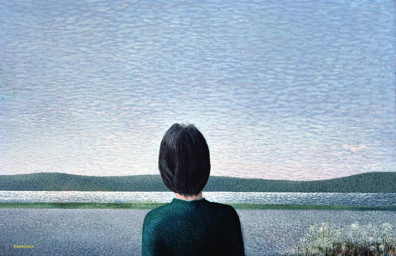 A dombok felé, 1980 (akril) alkotó: Peter Davidson
