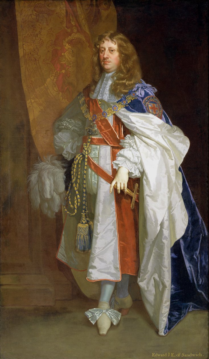 Edward Montagu, Sandwich 1. grófja, 1660-65 körül alkotó: Peter Lely