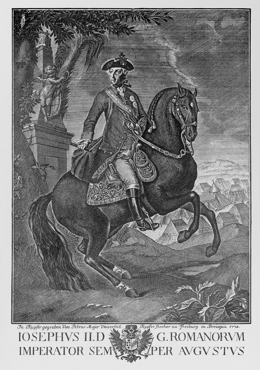 József császár lóháton alkotó: Peter Mayer