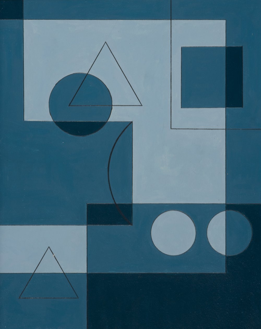 Axióma, 2007 (akril a táblán) alkotó: Peter McClure