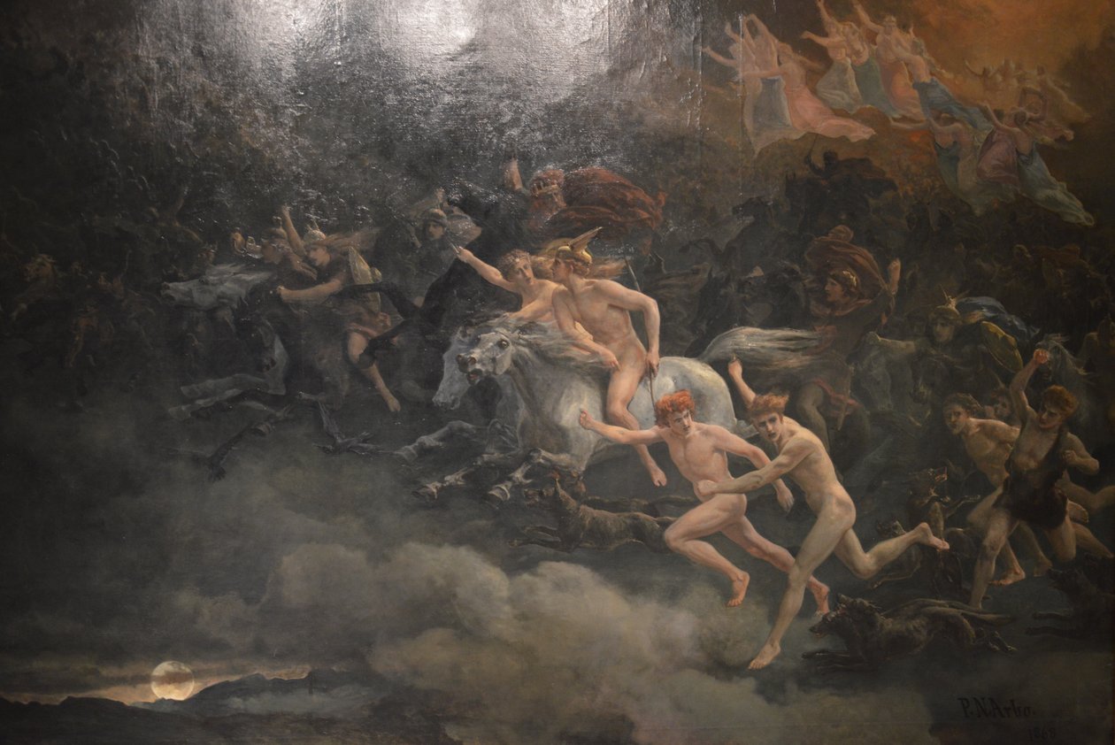 Odin vadászata alkotó: Peter Nicolai Arbo