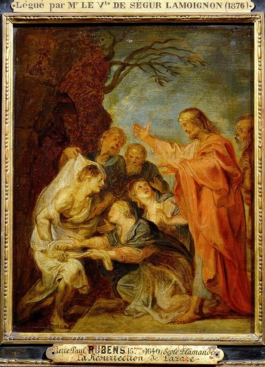 Lázár feltámasztása alkotó: Peter Paul Rubens