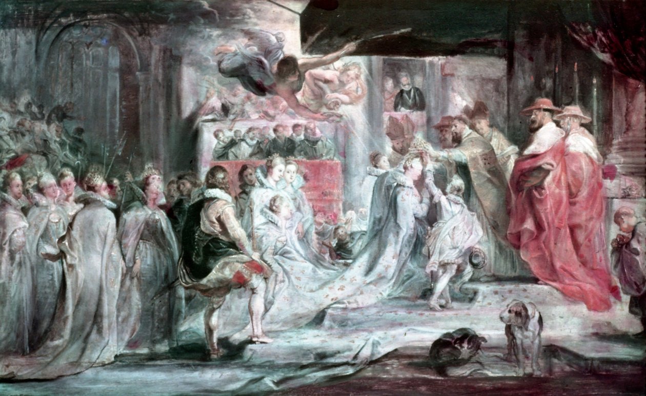 Medici Mária koronázása alkotó: Peter Paul Rubens
