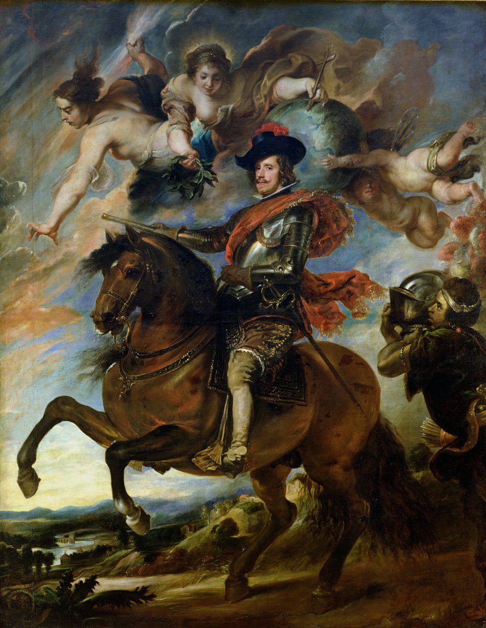 IV. Fülöp spanyol király (1605-65) lovas portréja 1645 körül alkotó: Peter Paul Rubens
