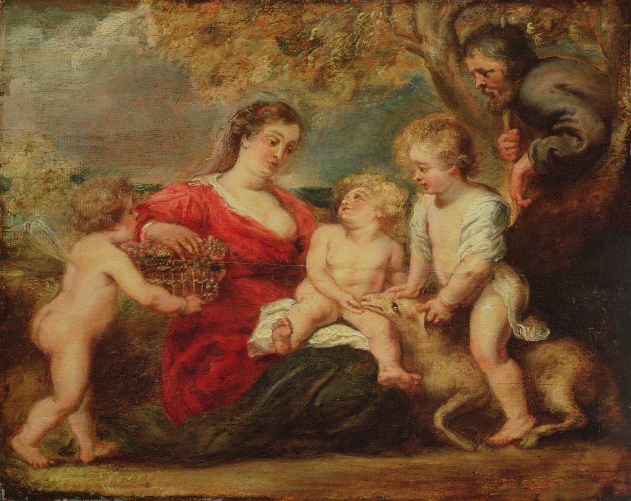 Szent család egy tájban alkotó: Peter Paul Rubens