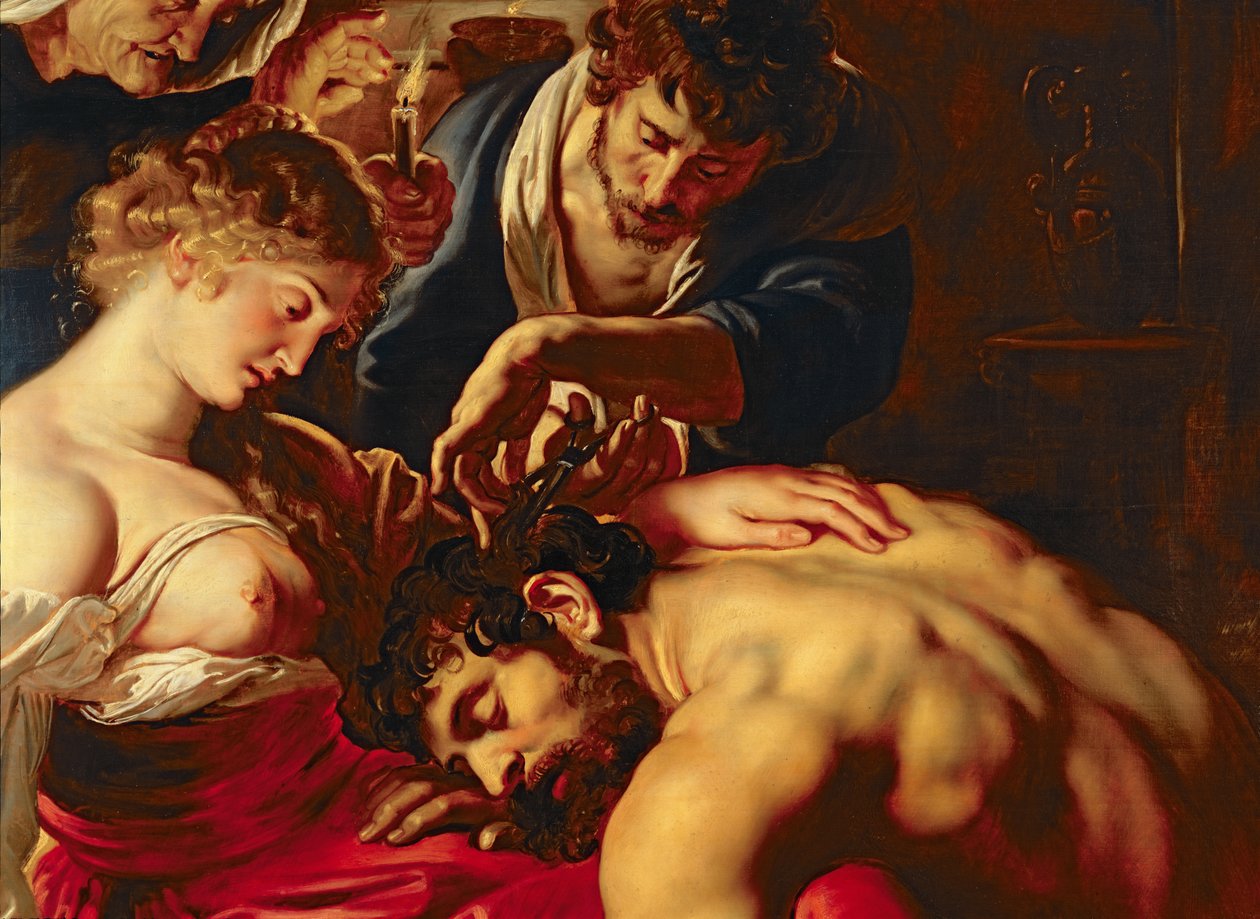 Sámson és Delila, 1609 körül (15815 részlet) alkotó: Peter Paul Rubens