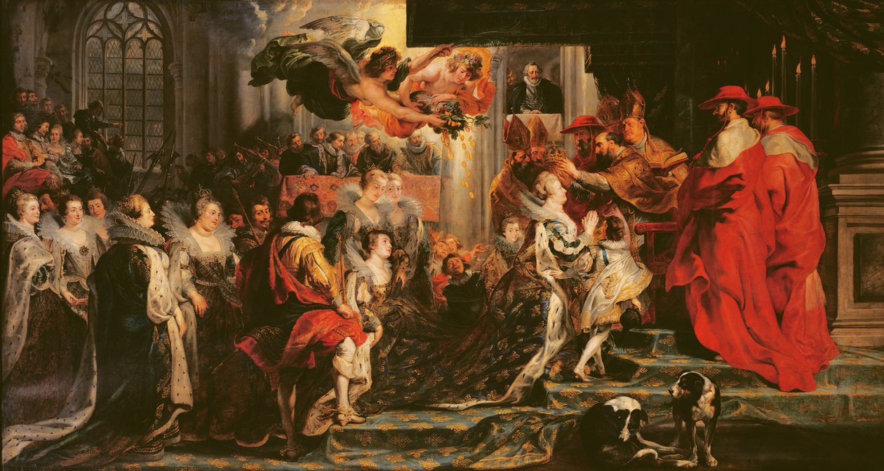 Marie de Medici (1573-1642) koronázása St. Denisben, 1610. május 13., 1621-25 alkotó: Peter Paul Rubens