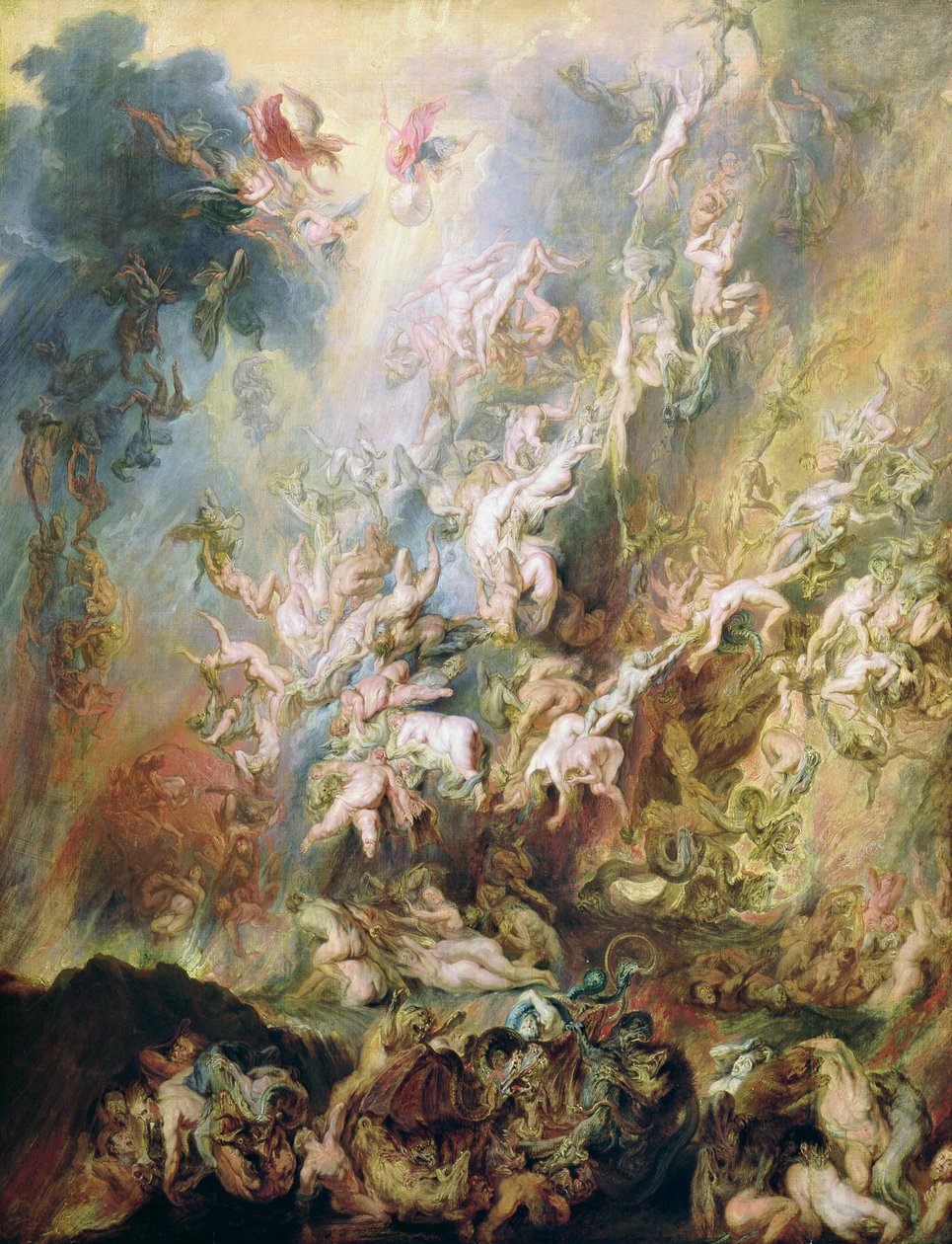 Az elkárhozottak bukása alkotó: Peter Paul Rubens