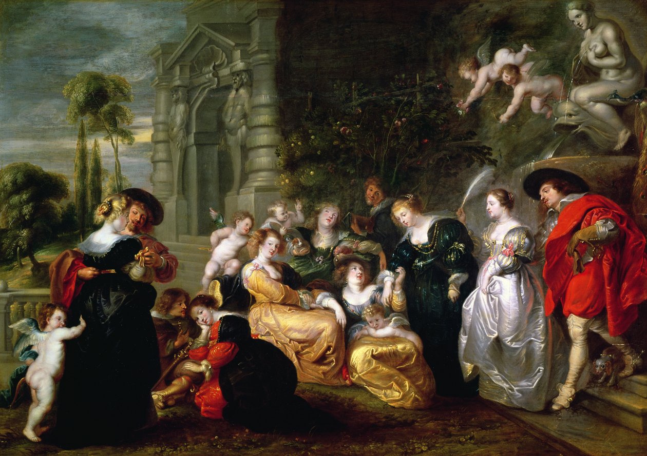 A szerelem kertje alkotó: Peter Paul Rubens