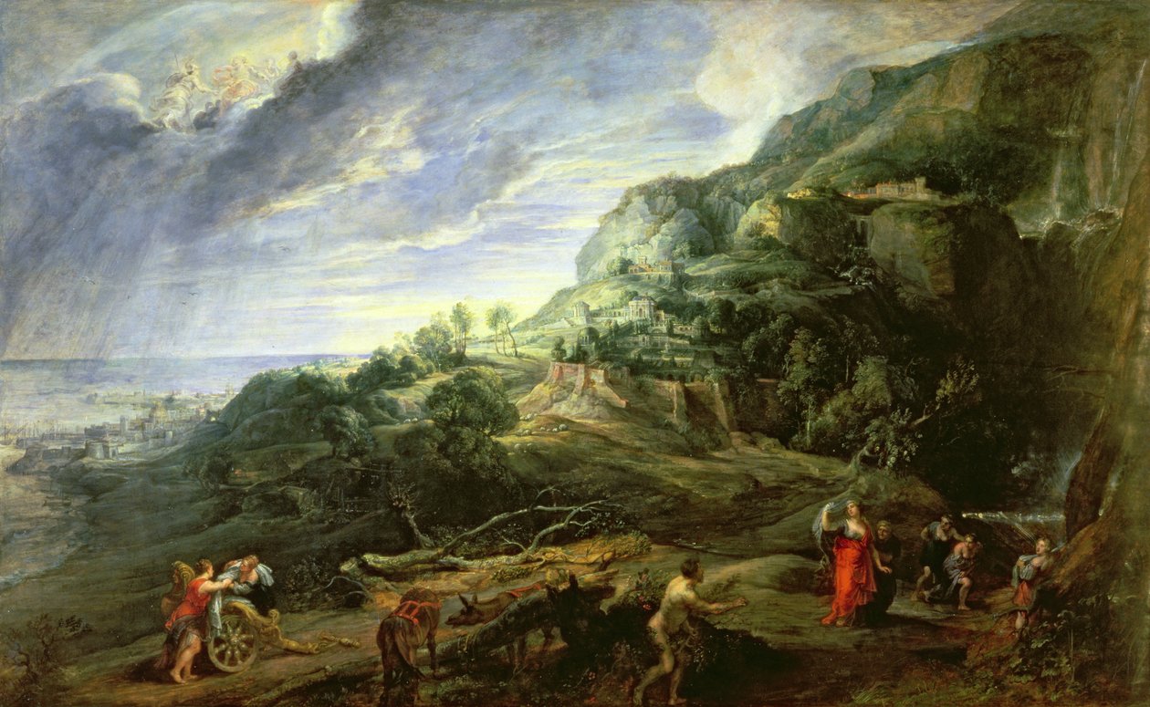 Ulysses a Phaeacia-szigeten alkotó: Peter Paul Rubens
