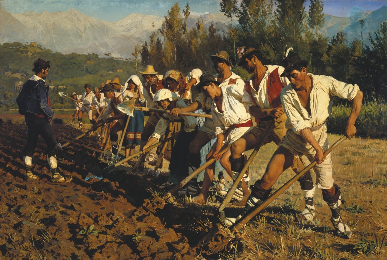 Olasz mezőmunkások alkotó: Peder Severin Krøyer