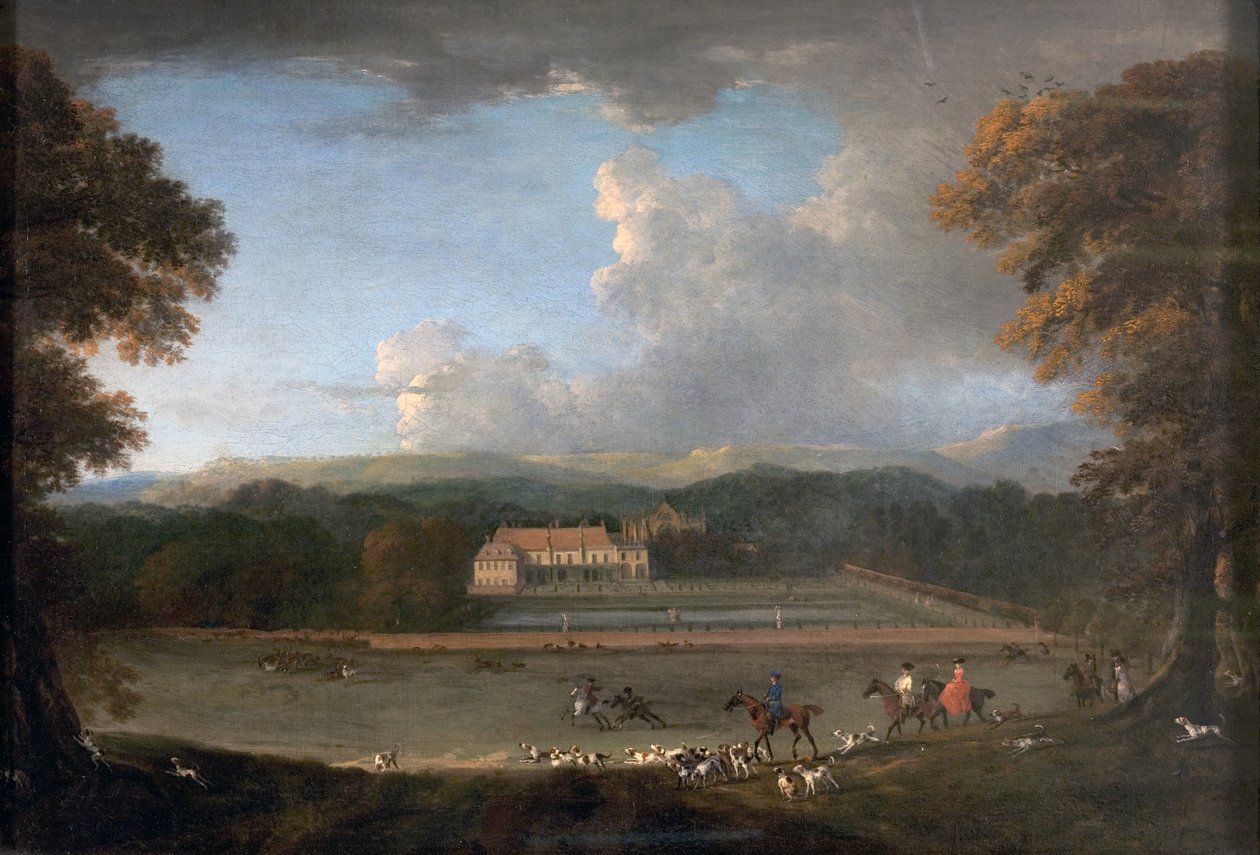 East View of Newstead Abbey, Nottinghamshire, 1726 alkotó: Peter Tillemans