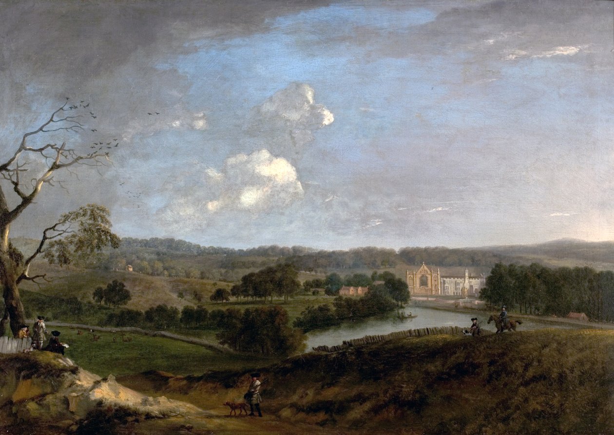 West View of Newstead Abbey, Nottinghamshire, 1726 alkotó: Peter Tillemans