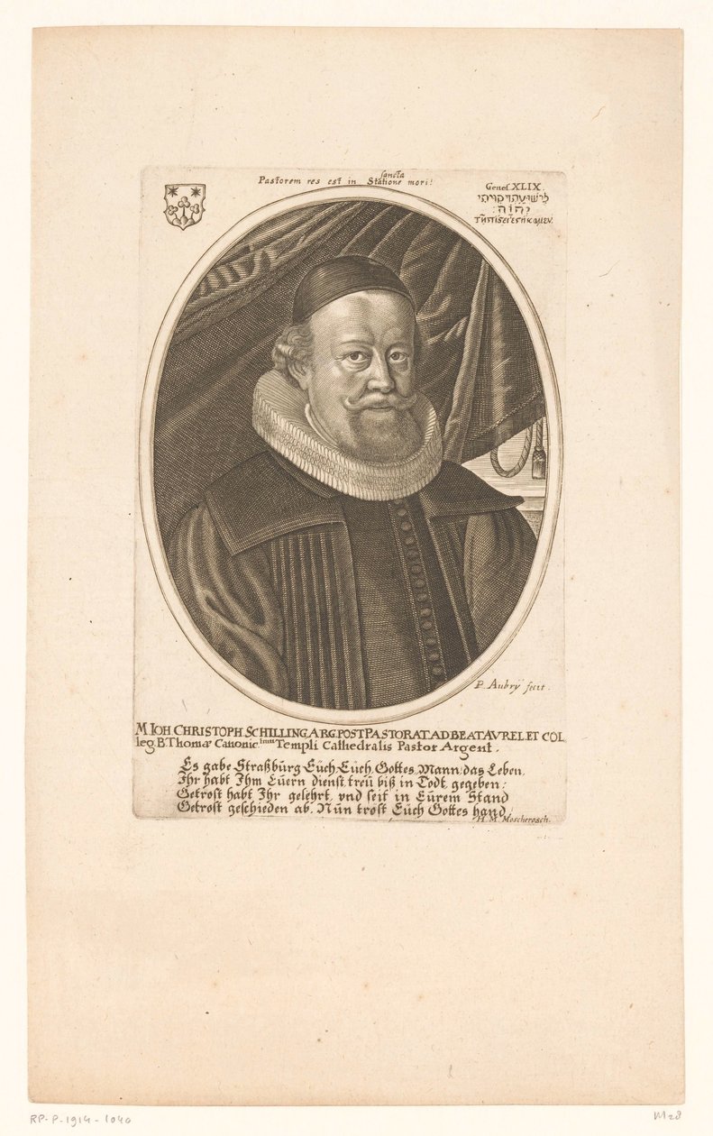 Johann Christoph Schilling portréja alkotó: Peter Aubry (II)