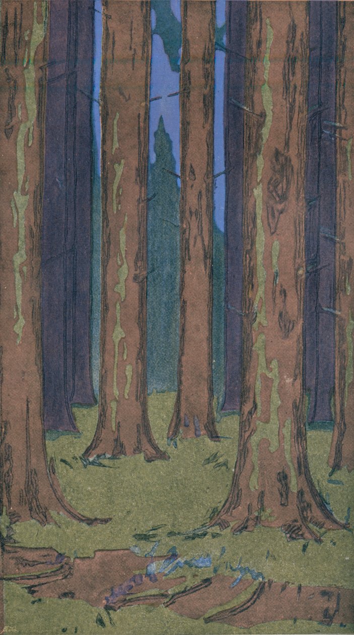 Az erdő, 1901 alkotó: Peter Behrens