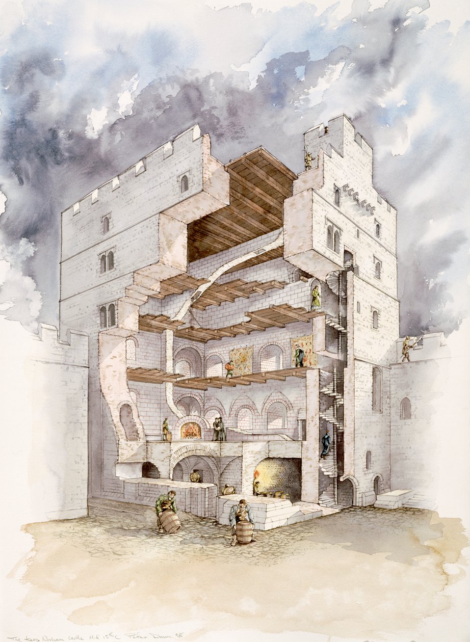 Norham kastély, 15. század közepe, 1990-2010 alkotó: Peter Dunn
