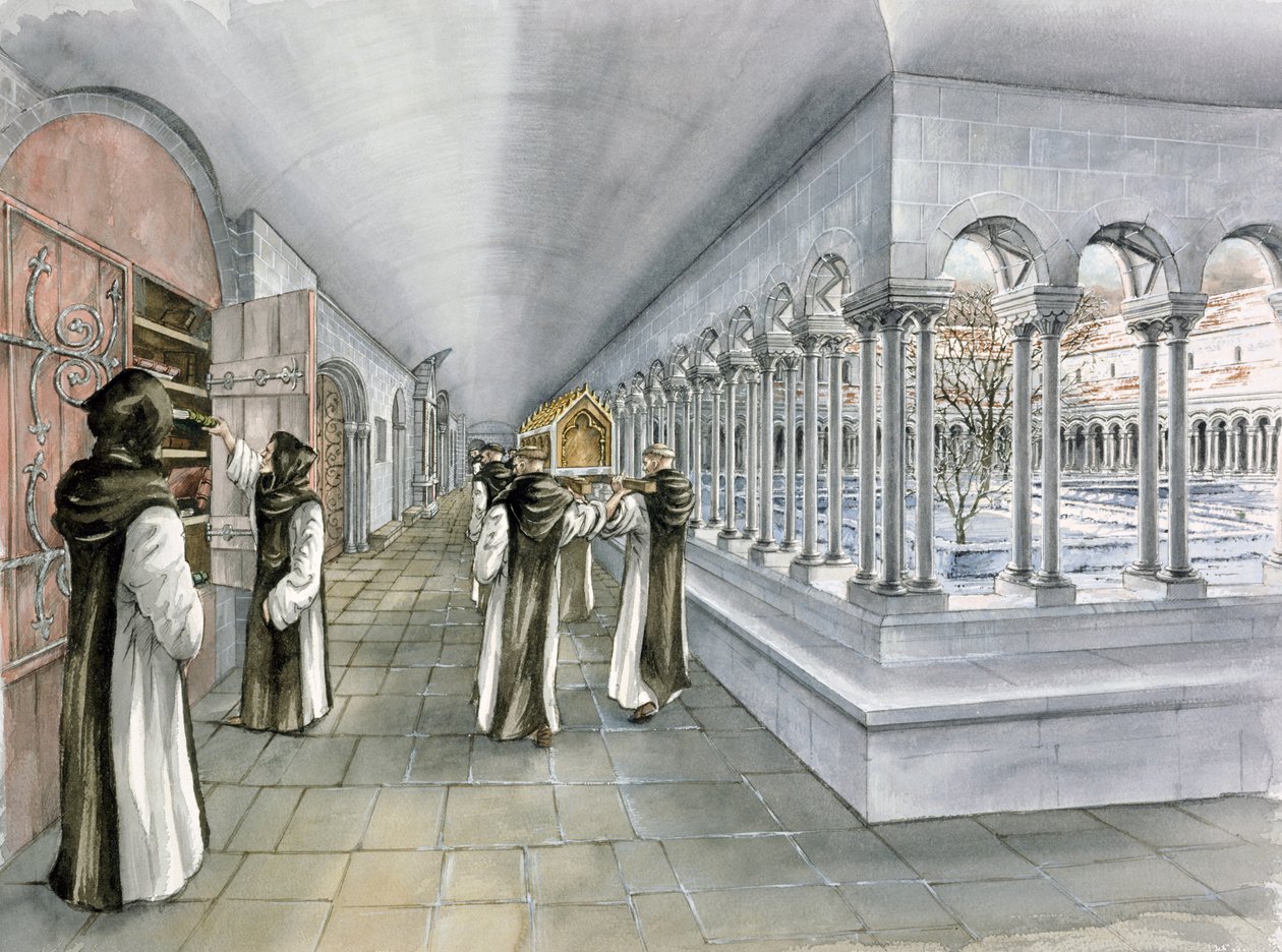 Rievaulx apátság, 13. század, 1990-2010 alkotó: Peter Dunn