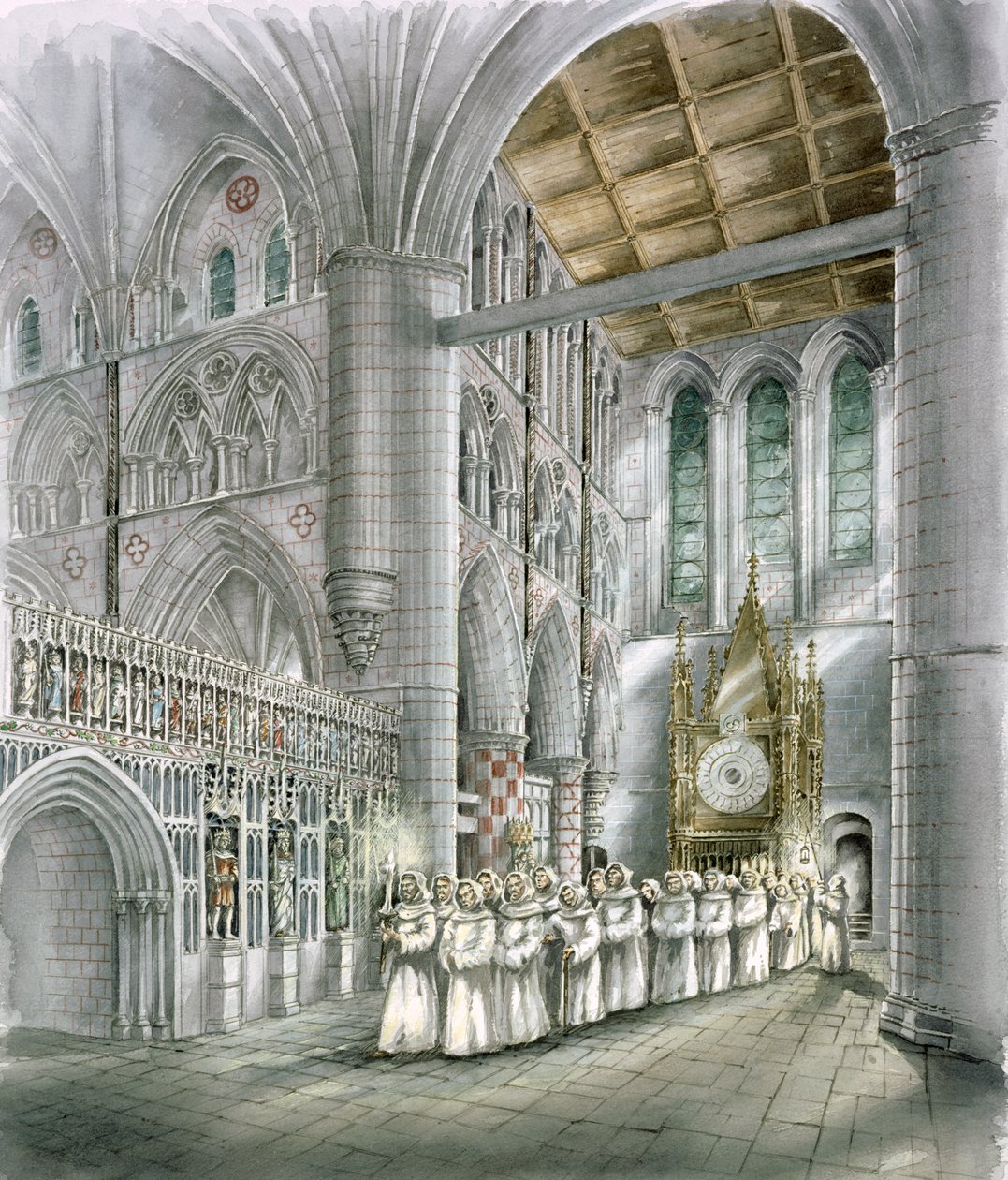 Rievaulx apátság, 15. század, 1990-2010 alkotó: Peter Dunn