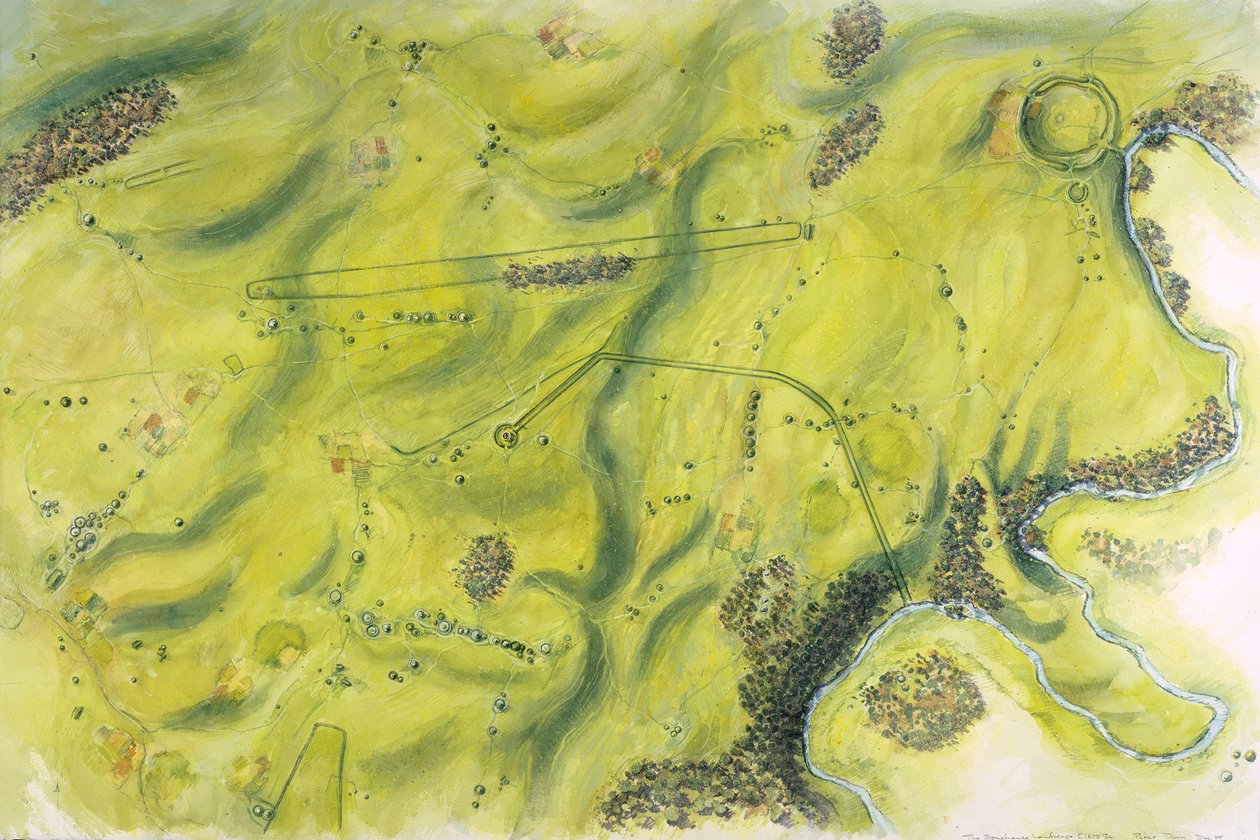 Stonehenge-i táj, Kr.e. 17. század, 1990-2010 alkotó: Peter Dunn
