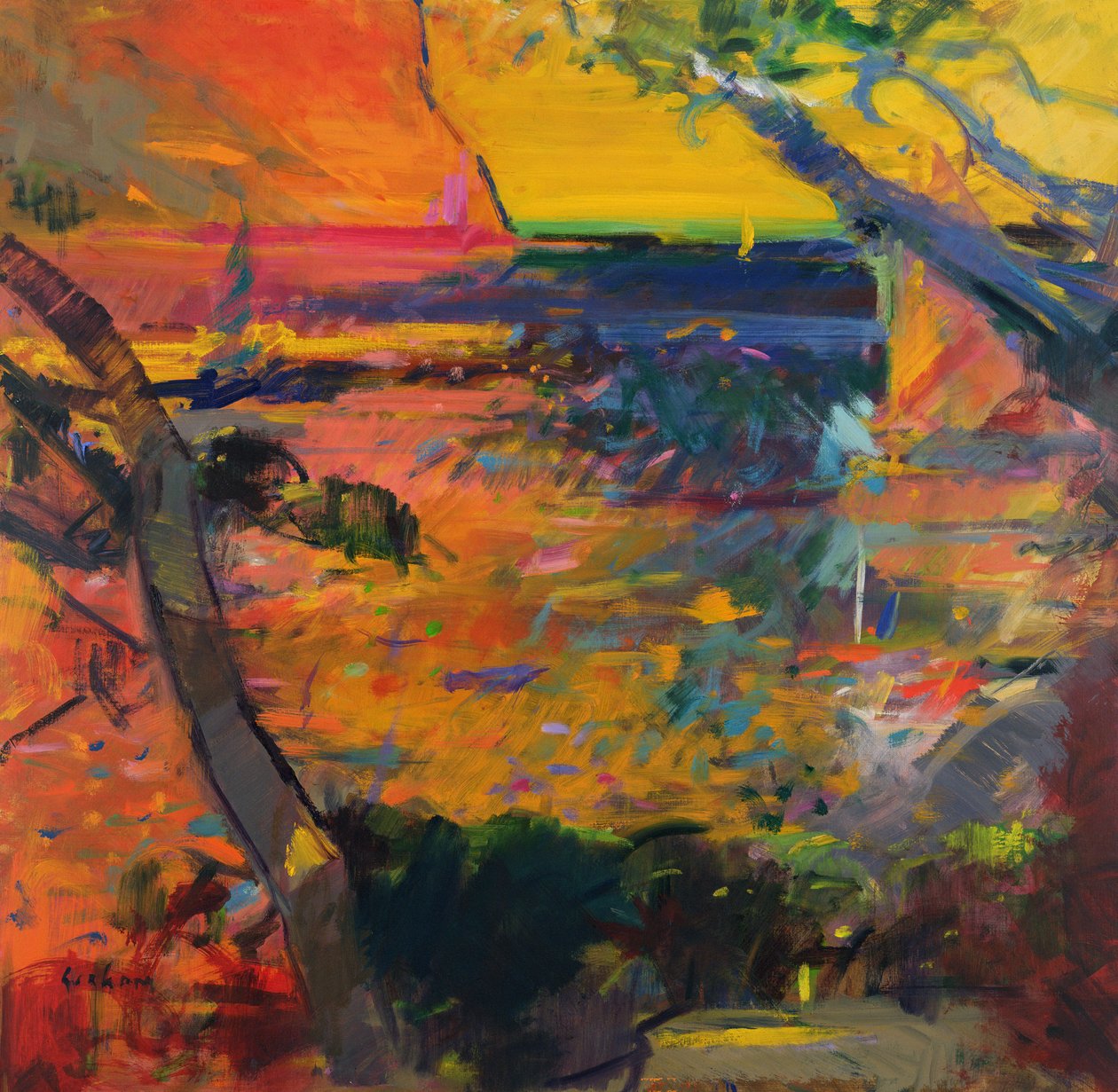 Cap Canaille naplemente alkotó: Peter Graham (Contemporary)