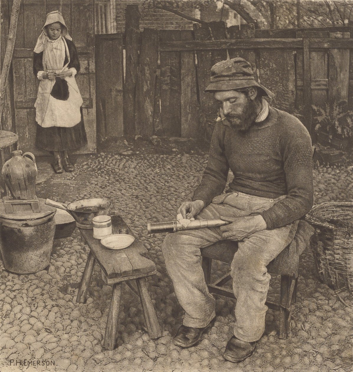 Egy halász otthon alkotó: Peter Henry Emerson