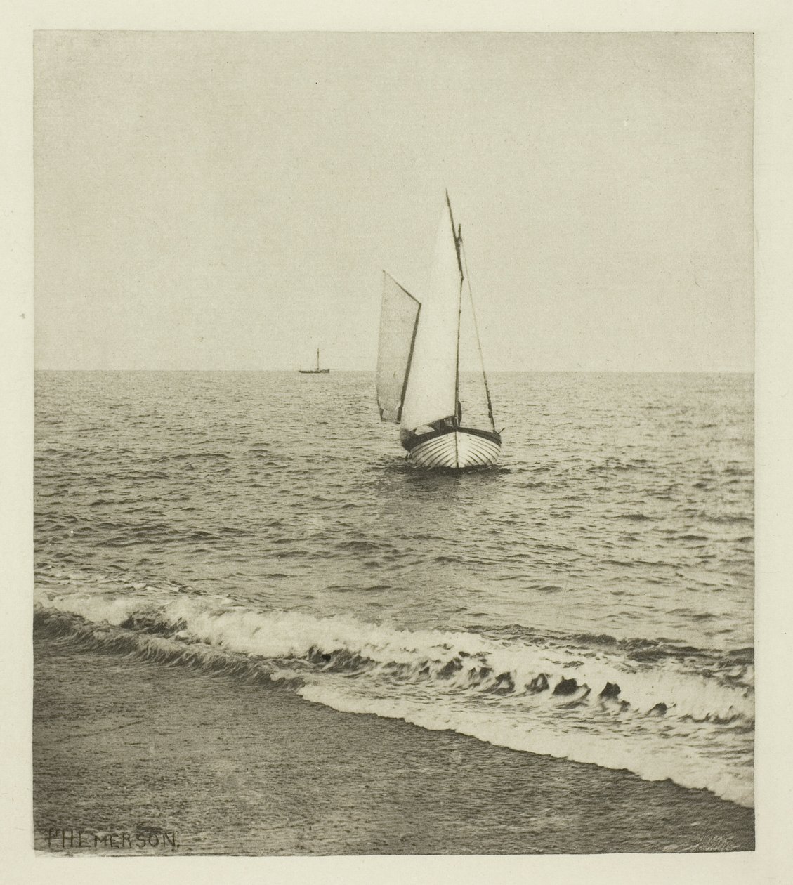 Egy suffolki garnélarák "Partra jön" alkotó: Peter Henry Emerson